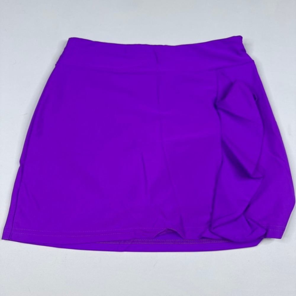 Tzu Tzu Mia Athletic Skort Womens Small Purple Ruffle Front Golf Tennis Skirt